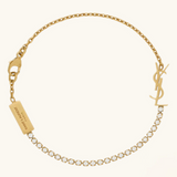 EXCLUSIVE | Monogram Tennis Gold Bracelet