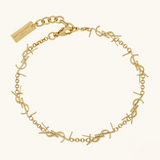 EXCLUSIVE | Monogram Chain Bracelet Gold