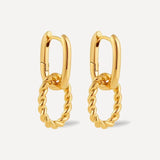Double Hoop Hanger Earrings