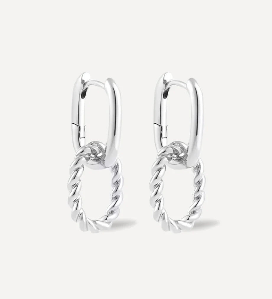 Double Hoop Hanger Earrings