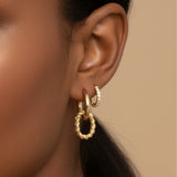 Double Hoop Hanger Earrings