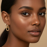 Double Hoop Hanger Earrings