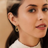 Double Hoop Hanger Earrings