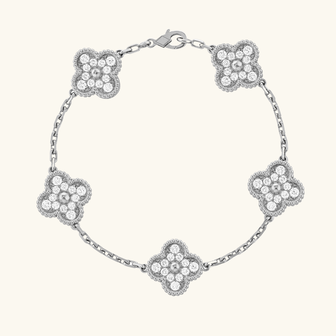 CLOVER | Black/Silver Bracelet Prestige