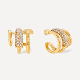 Diamant Illusion Cuff Earrings