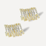 Noir & Gold Illusion Earring
