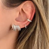 Noir & Gold Illusion Earring