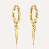 Spear gold Earrings