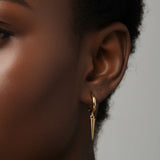 Spear gold Earrings