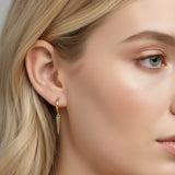 Spear gold Earrings
