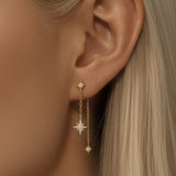 Double starlight Earring (single ear)