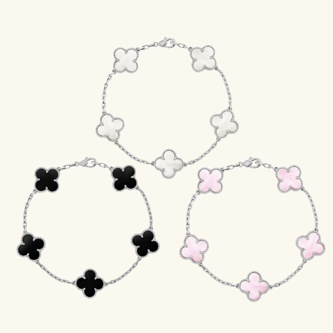 3-Piece Clover Color Bracelet Set