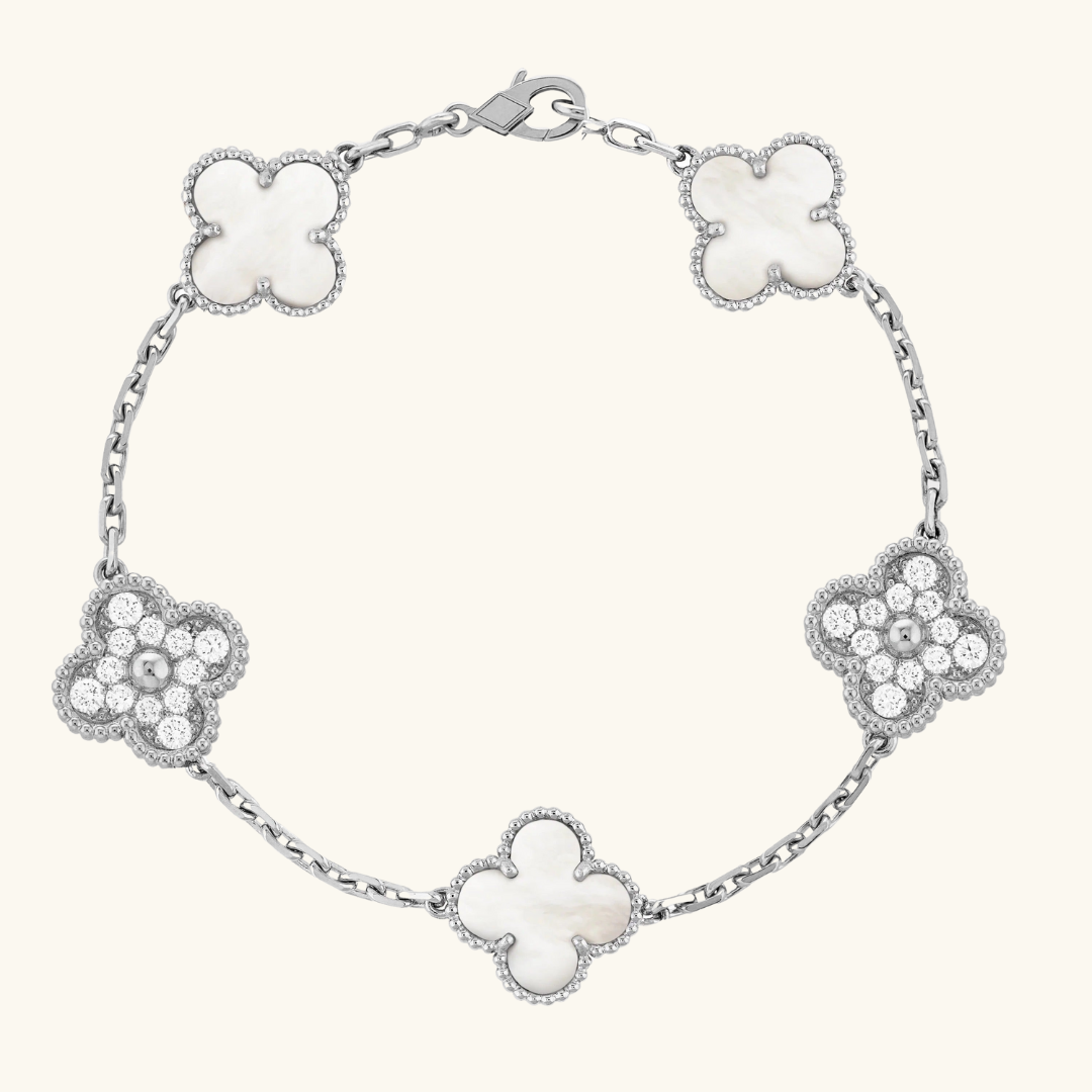CLOVER | Black/Silver Bracelet Prestige