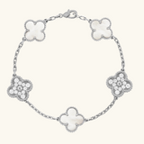 CLOVER | Black/Silver Bracelet Prestige