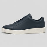 Men's Genuine Leather Sneakers - Casual Lightweight Lace-Up Trainers