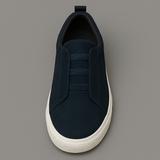 Men’s Slip-On Elastic Sneakers - Low Top Casual Trainers