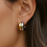 Twoway hoop Illusion Earrings