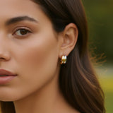 Twoway hoop Illusion Earrings