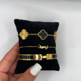 CLOVER | Premium Gold Bracelet Set
