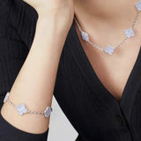 CLOVER | 10 Motive Purple Necklace