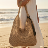 Spacious Straw Handwoven Shoulder Bag – Sustainable Bag