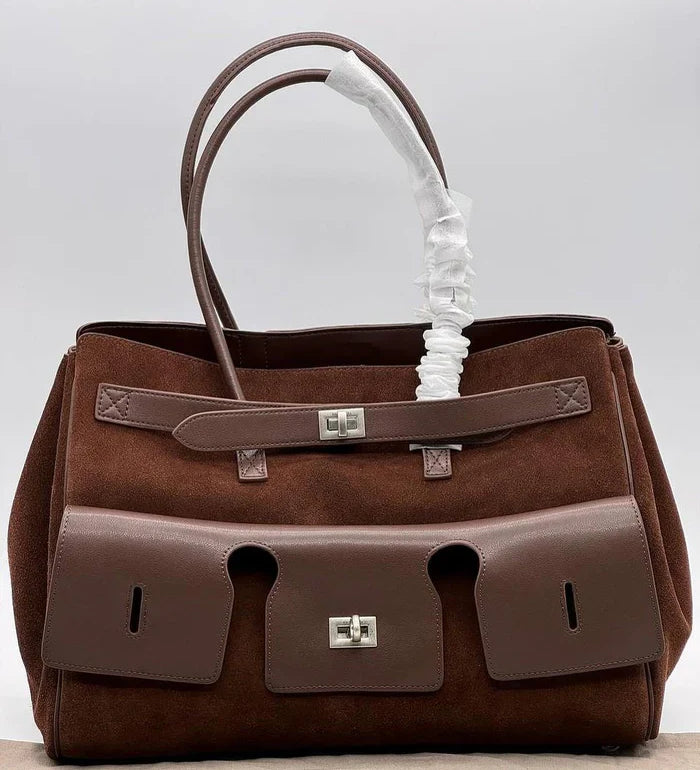 Sophisticated Large suede Tote