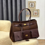 Sophisticated Large suede Tote