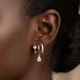 Illusion Diamant Drop Earrings