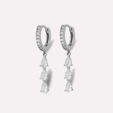 Triple Diamant Hanger Earrings