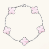 CLOVER | Black/Silver Bracelet