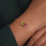 Duo Birthstone Bracelet