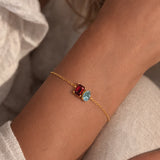 Duo Birthstone Bracelet