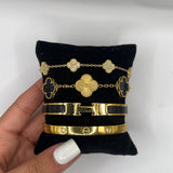 CLOVER | Premium Romas Gold Bracelet Set