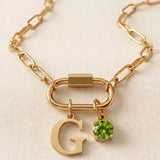 Name & Birthstone Signature Necklace