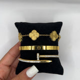 CLOVER | Clou Gold Bracelet Set