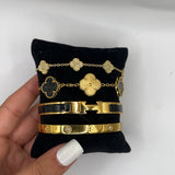 CLOVER | Premium Romas Gold Bracelet Set