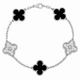 CLOVER | Black/Silver Bracelet Prestige