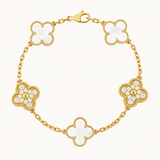 CLOVER | Golden White Bracelet Prestige
