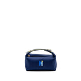 H-Logo Toiletry Bag Canvas Navy Blue