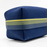 H-Logo Toiletry Bag Canvas Navy Blue