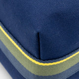 H-Logo Toiletry Bag Canvas Navy Blue
