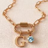 Name & Birthstone Signature Necklace