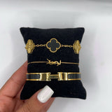 CLOVER | Premium Gold Bracelet Set