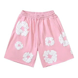 Floral Print Casual Shorts – Unisex Summer Streetwear