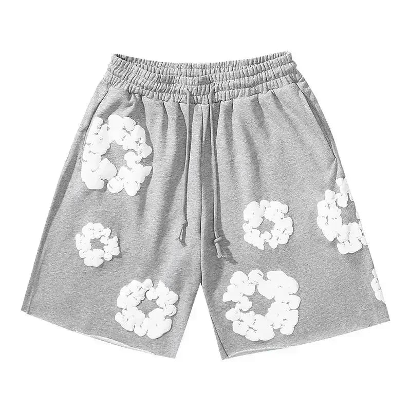 Floral Print Casual Shorts – Unisex Summer Streetwear