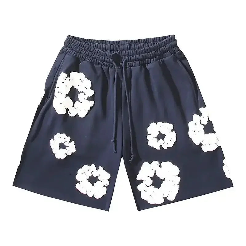 Floral Print Casual Shorts – Unisex Summer Streetwear