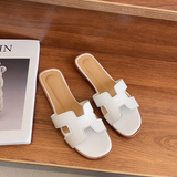 H Strap Leather Sandals For Everyday Comfort And Style