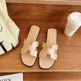 H Strap Leather Sandals For Everyday Comfort And Style