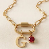 Name & Birthstone Signature Necklace