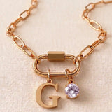 Name & Birthstone Signature Necklace